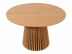 Mesa de comedor redonda para 4 personas de roble - Natural - CARMIZA^Vente-unique Hot