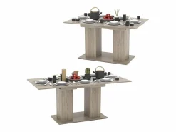 Mesa de comedor sonoma 140x90x76 dix^Vicco Discount