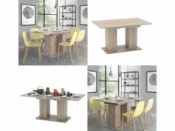 Mesa de comedor sonoma 140x90x76 dix^Vicco Discount