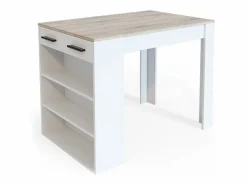 Mesa de comedor sonoma/blanco 67x100x77.5 repose^Vicco New