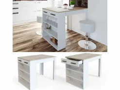 Mesa de comedor sonoma/blanco 67x100x77.5 repose^Vicco New