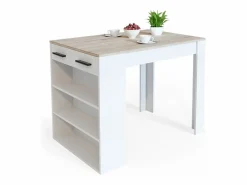 Mesa de comedor sonoma/blanco 67x100x77.5 repose^Vicco New