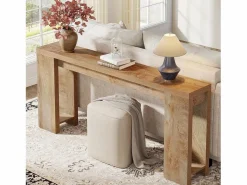 Tribesigns Mesa de Consola 160 x 29,5 x 85 cm, Mesa auxiliar, Mesa de Pasillo, Mesa Baja para pequeños espacios Color natural claro Outlet