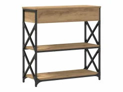 Clicnbuy Consola|Mesa de Consola con cajón Roble artisan 75 x 28 x 75 cm