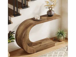 Tribesigns Consola|Mesa de consola, Mesa de comedor vintage, 110 x 35 x 75 cm, Mueble de consola para la entrada