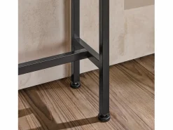 Mesa de Entrada Recibidor Mesa de Consola MDF y Hierro 120 x 80 x 20 cm FSB19-XL-N ES^Sobuy
