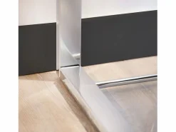 Basic Escritorio Tradicional|Mesa de escritorio Benetto patas cromadas 75x100x50 cm Adec
