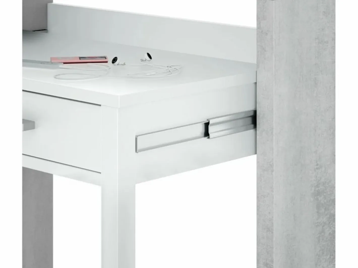 Loungitude Mesa de escritorio extensible Tyrion Blanco Online