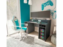 duehome Consola Escritorio|Mesa de escritorio Galax Antracita