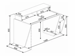 Cambia tus muebles Mesa Gaming|Mesa de escritorio gaming de 86x150x47 cm en color con almacenaje y luces LED Touma