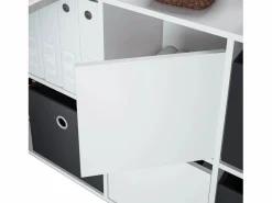 Mesa de escritorio multiposición en blanco mate y cemento 136x139 cm Move Blanco Artik (Blanco Mate) - Cemento^duehome Best