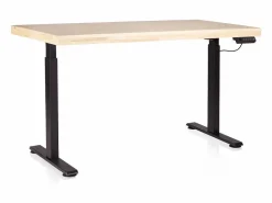 duehome Mesa de estudio elevable Motion 140 Negro - Roble Marru00f3n Online