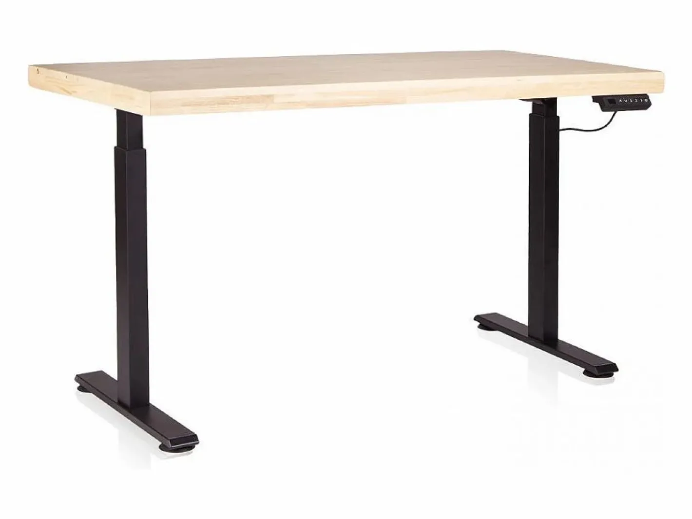 duehome Mesa de estudio elevable Motion 140 Negro - Roble Marru00f3n Online