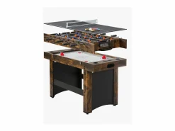Billar|Mesa de Hockey de Aire SucceBuy 3 en 1 de 137 cm con Ping Pong para el Hogar y la Oficina
