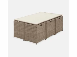 Mesa de jardín de resina de 10 plazas^Sweeek Best