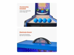 Mesa de Juegos Arcade SucceBuy, Roll & Score 2,4 m, Contador Electrónico, Sala de Juegos Familiar^ Hot