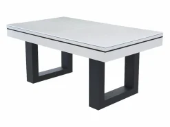Mesa de juegos multijugador 3 en 1 billar y ping-pong en madera blanca DENVER^Concept-Usine Discount