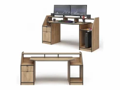 Vicco Mesa de juegos roble dorado 179.8x65.5x90.6 joel Color natural oscuro Sale
