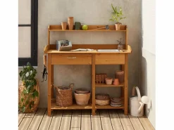 Mesa de madera para macetas madera^Sweeek Clearance
