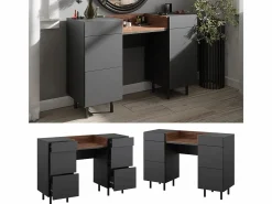 Vicco Tocador|Mesa de maquillaje antracita 120x40x80 anika