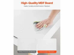 Escritorio Tradicional|Mesa de Oficina Pequeña SucceBuy Escritorio Pequeño para Ordenador con Cajones para Dormitorio, y Madera