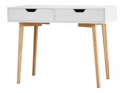 Escritorio Tradicional|Mesa de Oficina Pequeña SucceBuy Escritorio Pequeño para Ordenador con Cajones para Dormitorio, y Madera