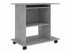Clicnbuy Mesa De Ordenador|Mesa de ordenador madera contrachapada hormigón 80x50x75cm