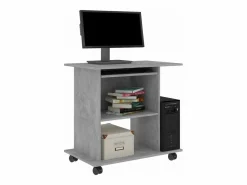Clicnbuy Mesa De Ordenador|Mesa de ordenador madera contrachapada hormigón 80x50x75cm