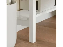 Sobuy Consola Escritorio|Consola|Mesa de Ordenador, Mesa de Escritorio con un Cajón, Triangular,,FWT31-W ES