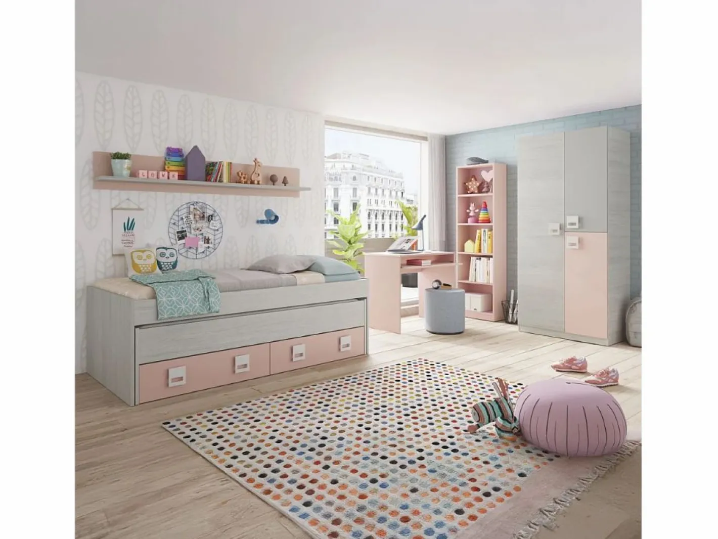 Mesa de ordenador Smile Rosa nube^duehome New