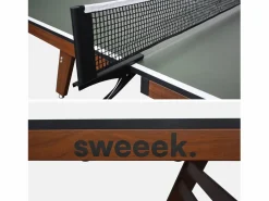 Sweeek Mesa de ping pong interior deluxe con 2 raquetas y 3 pelotas, 273.5cm Caqui Hot