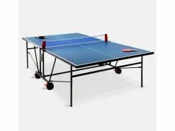 Mesa de ping pong plegable para interior con 4 raquetas y 6 pelotas,^Sweeek New