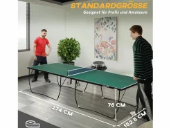 Ping Pong|Mesa de ping pong plegable para interior y exterior, MDF, , con ruedas y accesorios (274 x 152,5 x 76 cm)