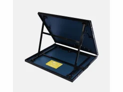 Sweeek Mesa de ping pong plegable para exterior con 2 raquetas y 3 pelotas, Negro