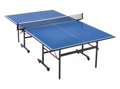 Mesa de Ping Pong SucceBuy, Mesa de Tenis de Mesa Plegable con Red de Sujeción, Uso en Interiores^ Hot