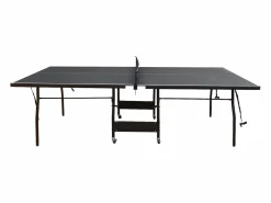 Vente-unique Mesa de ping-pong plegable con ruedas para interior gris, L274 x P152.5 x Alt. 76 cm, GARRY Gris antracita Online