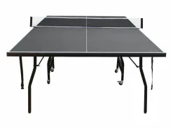 Vente-unique Mesa de ping-pong plegable con ruedas para interior gris, L274 x P152.5 x Alt. 76 cm, GARRY Gris antracita Online