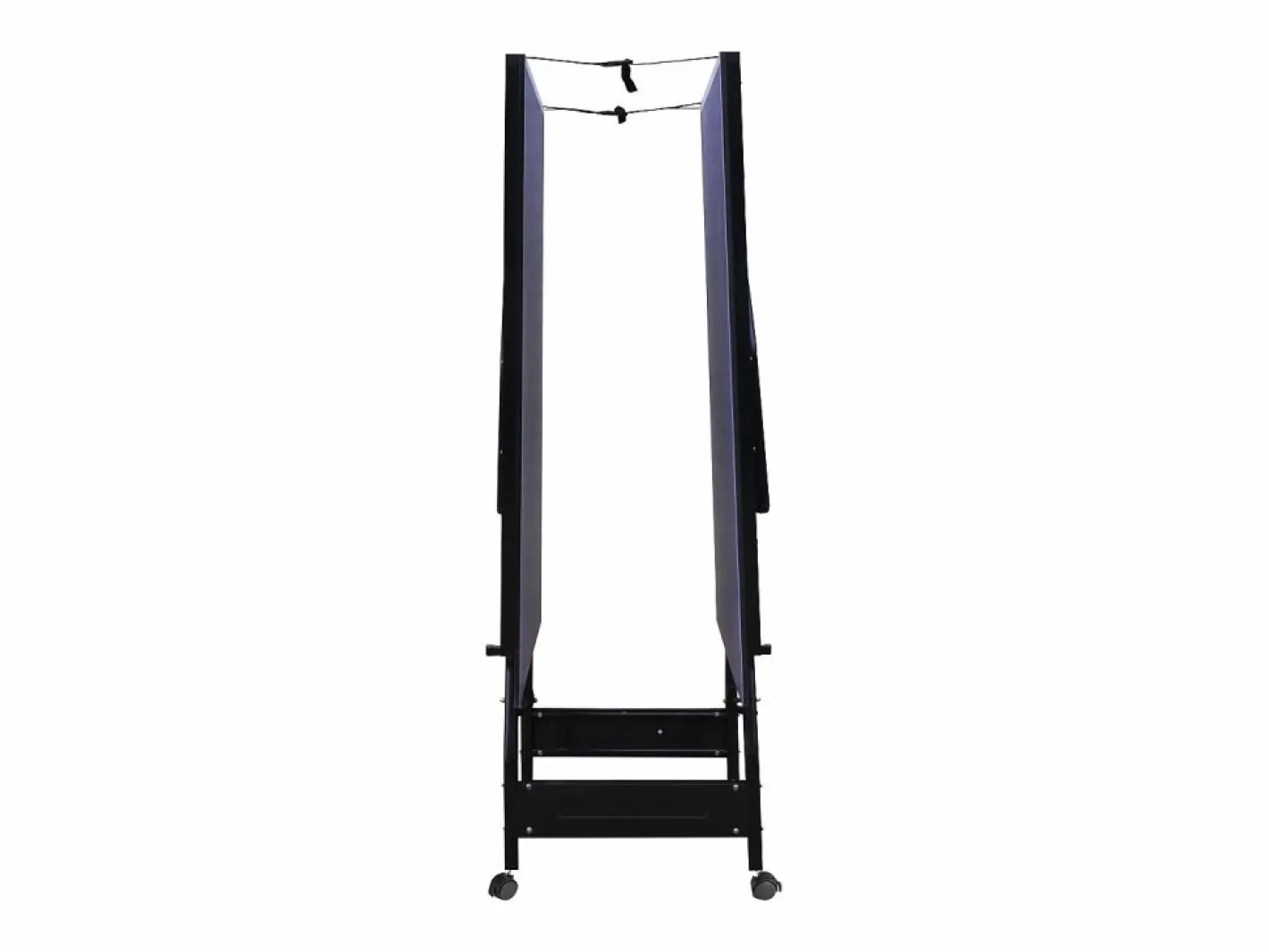 Vente-unique Mesa de ping-pong plegable con ruedas para interior, Ancho 274 x Prof. 152.5 x Alt. 76 cm, GARRY Azul Best