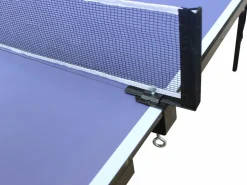 Vente-unique Mesa de ping-pong plegable con ruedas para interior, Ancho 274 x Prof. 152.5 x Alt. 76 cm, GARRY Azul Best