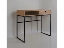 Mesa Escritorio 1 Cajon Negro/Miel^Venprodin