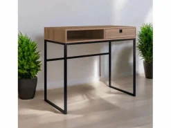 Mesa Escritorio 1 Cajon Negro/Miel^Venprodin