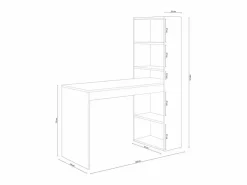 Mesa escritorio aglomerado 144x120x53cm^Loungitude Sale