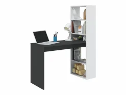 AZURA HOME DESIGN Mesa escritorio con estantería Duplo Negro / Blanco Discount
