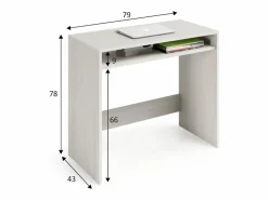 Escritorio Tradicional|Mesa Escritorio Dormitorio Juvenil Oficina Alpes 79x43x78 cm