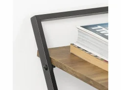 Mesa Escritorio Plegable Mesa Ordenador, Compacto sin ensamblaje Escritorio para Computadora Mesa de Estudio Diseño Industrial FWT88-F ES^Sobuy