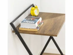 Mesa Escritorio Plegable Mesa Ordenador, Compacto sin ensamblaje Escritorio para Computadora Mesa de Estudio Diseño Industrial FWT88-F ES^Sobuy