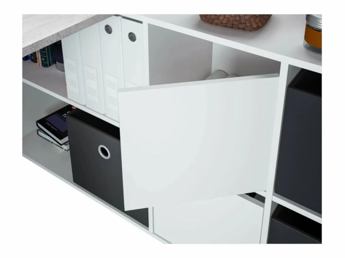 Loungitude Mesa escritorio reversible Office Blanco Clearance