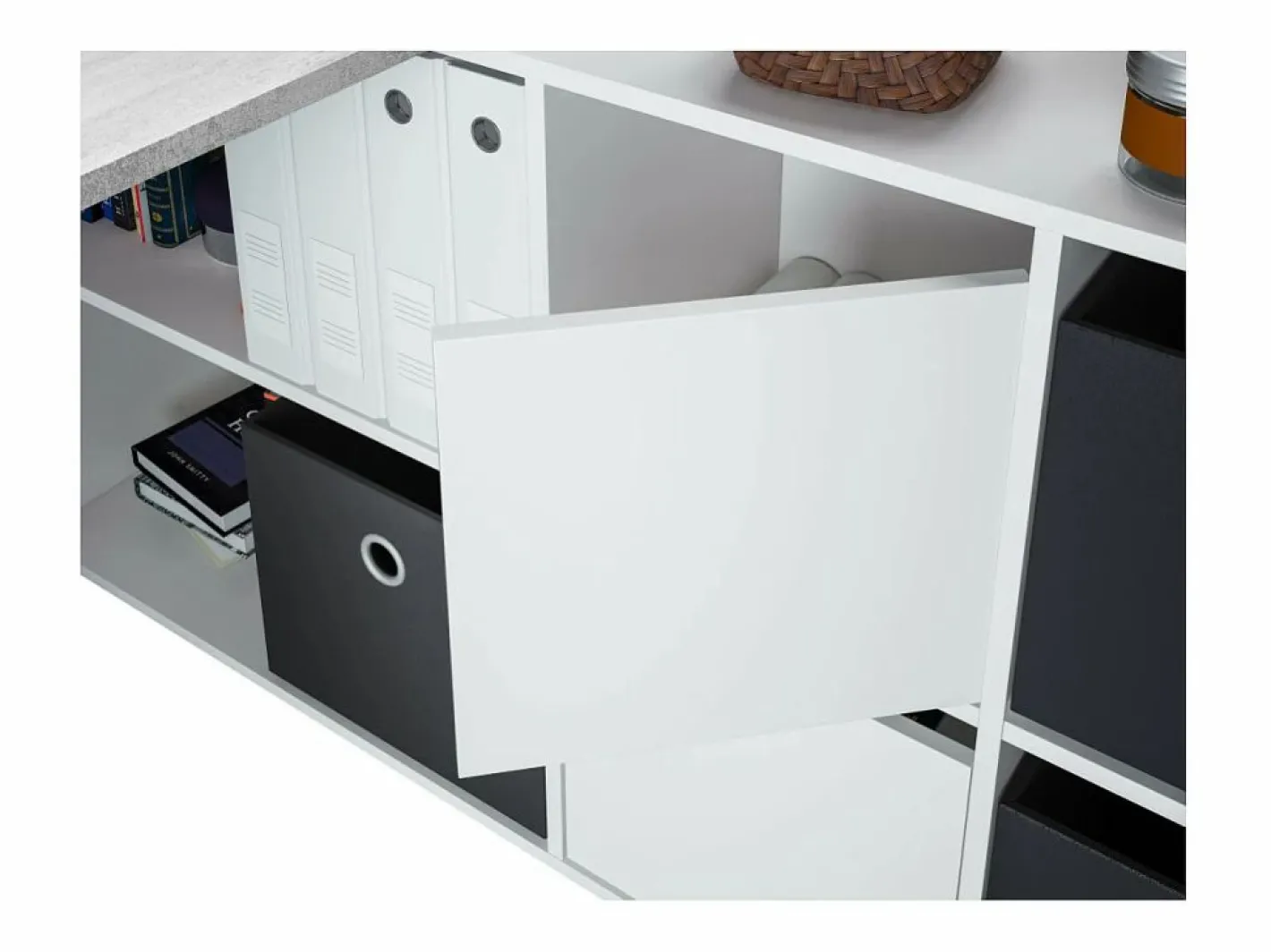 Loungitude Mesa escritorio reversible Office Blanco Clearance