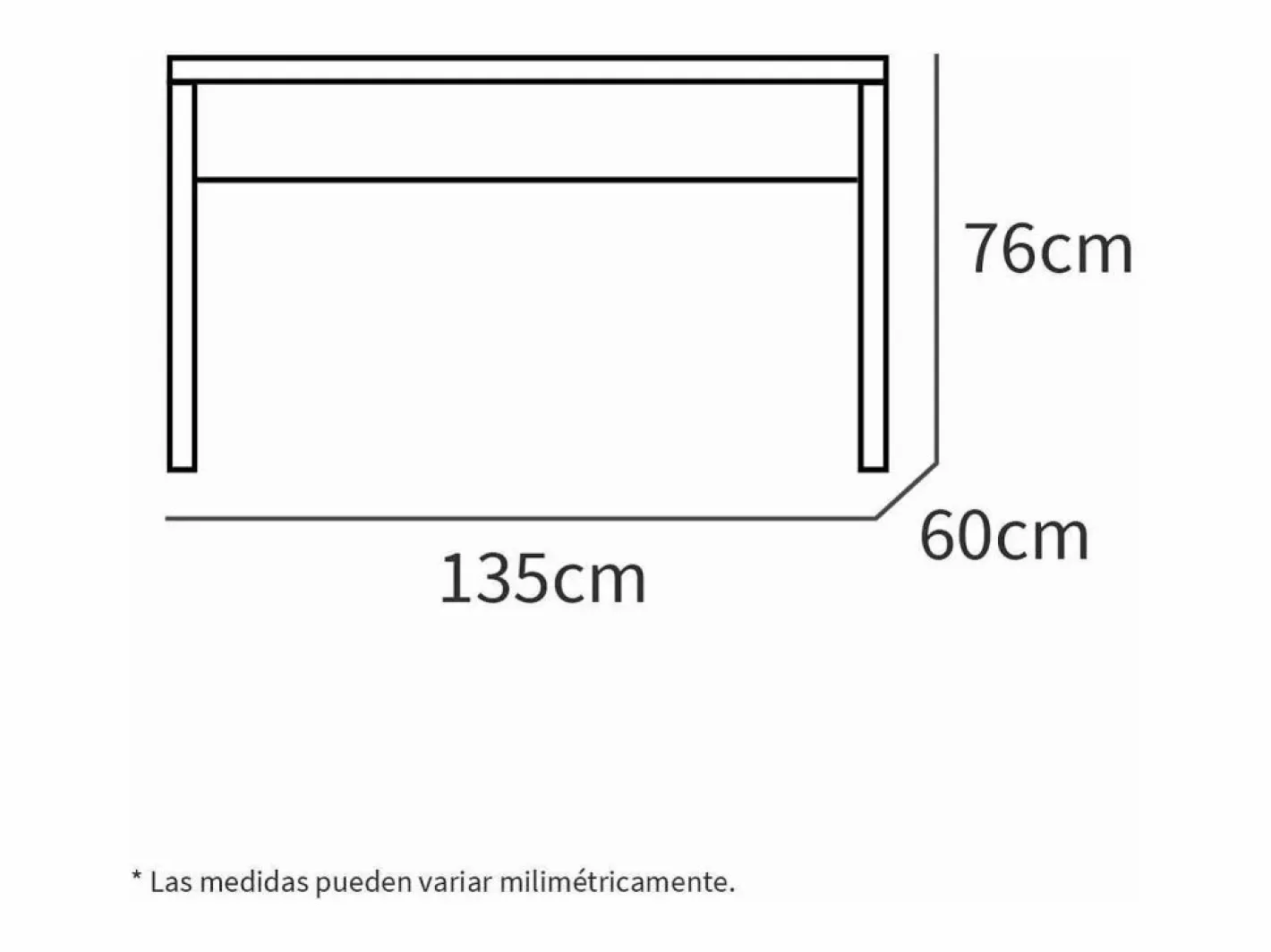 Mesa Estudio Nexus acabado roble gold, 76cm(alto) 135cm(ancho) 60cm(fondo).^ New