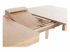Miliboo Mesa Extensible|Mesa extensible de contrachapado de fresno y madera de caucho 150-180 cm BOLLY